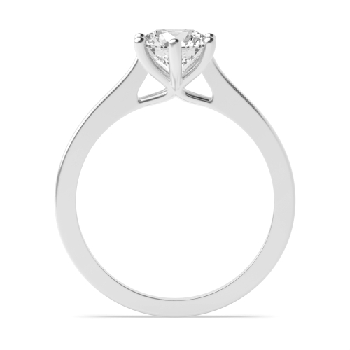 4 Prong Round Open set with gallery Naturally Mined Diamond Engagement Rings