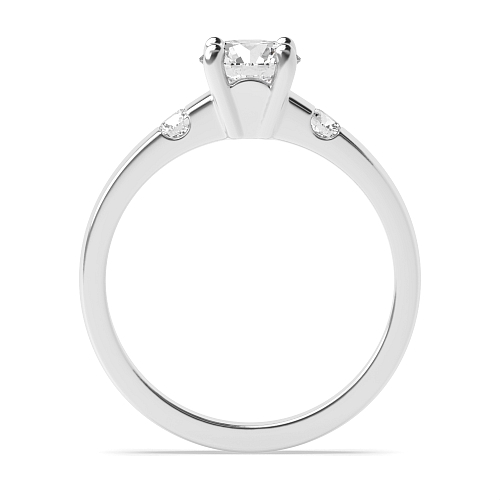 Round Two Moissanite Engagement Rings