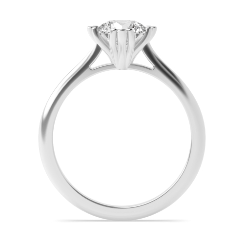4 Prong Round Tri-claws Engagement Rings