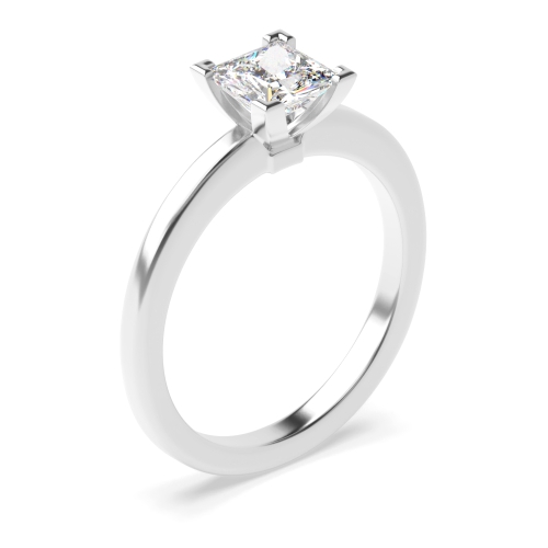 4 Prong Princess Quadratic Quasar Naturally Mined Diamond Engagement Rings