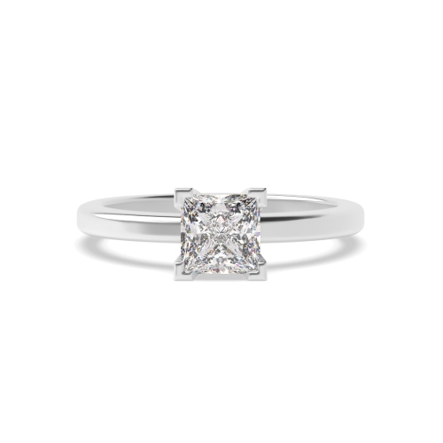 4 Prong Princess Quadratic Quasar Naturally Mined Diamond Engagement Rings