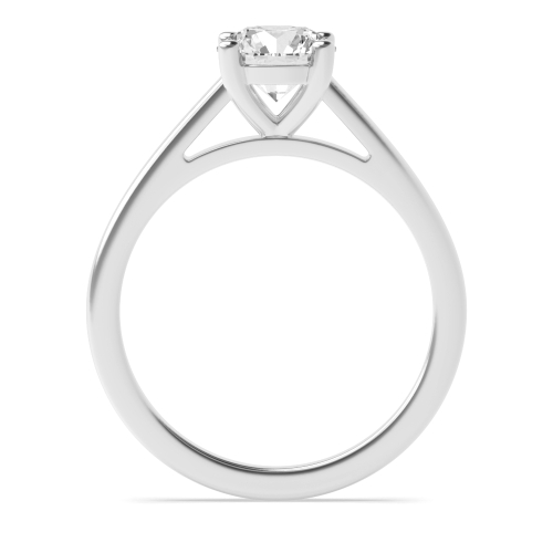 4 Prong Round Platinum Raised setting Engagement Rings