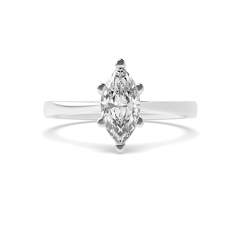 Marquise Delicate tapering shoulder Engagement Rings