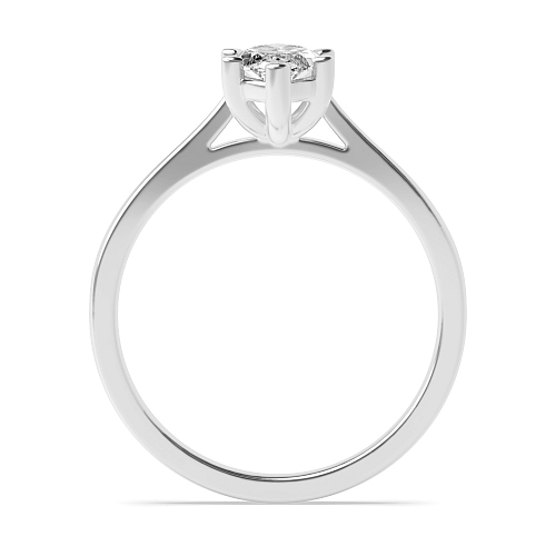 Marquise Delicate tapering shoulder Engagement Rings