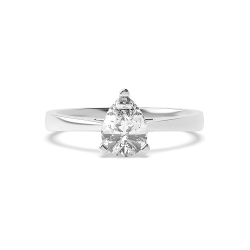 Prong Pear Delicate tapering shoulder Engagement Rings