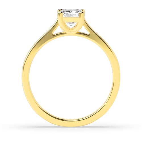 4 Prong Yellow Gold Solitaire Engagement Ring