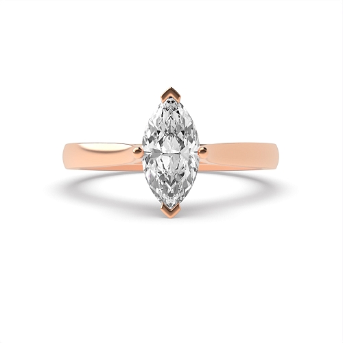 Marquise Rose Gold Classic Engagement Rings