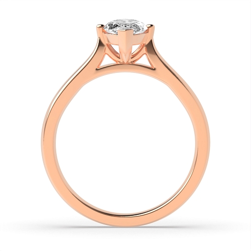 Marquise Rose Gold Classic Engagement Rings