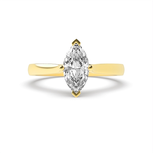 Marquise Yellow Gold Classic Engagement Rings