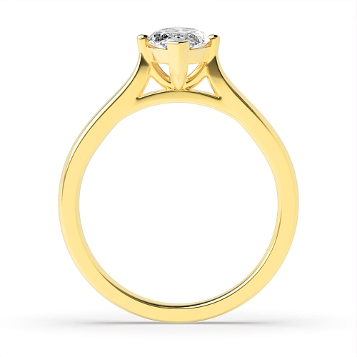 Marquise Yellow Gold Classic Engagement Rings