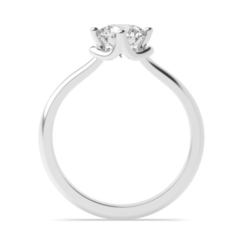 4 Prong Round Unique setting Engagement Rings