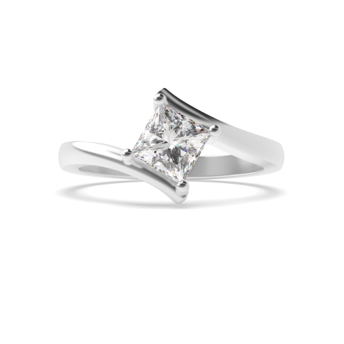 Prong Setting Princess Diamond Solitaire Engagement Ring
