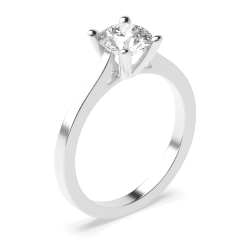 4 Prong Round Open setting gallery Engagement Rings