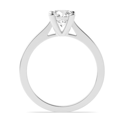 4 Prong Round Open setting gallery Engagement Rings