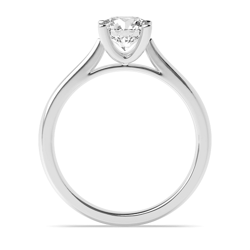 4 Prong Set Round Solitaire Rose Gold Diamond Engagement Rings