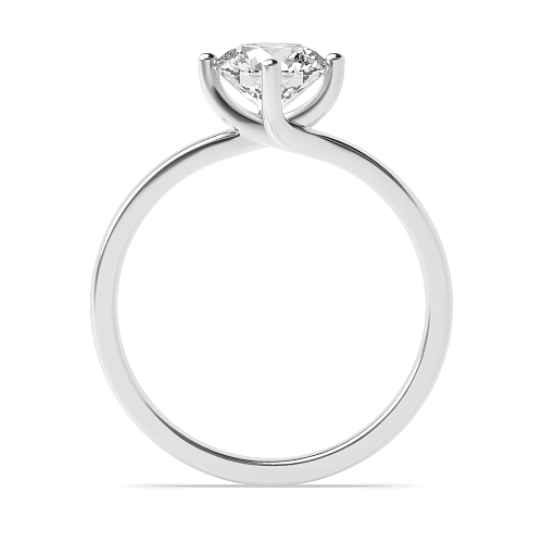 1 carat  Round Twisted Claws Engagement Rings