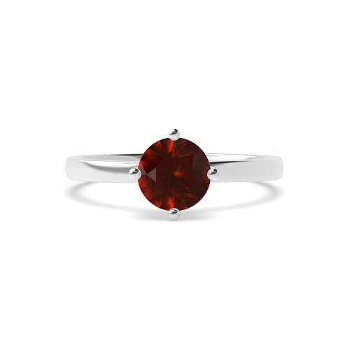 Round Twisted Claws Garnet Engagement Rings