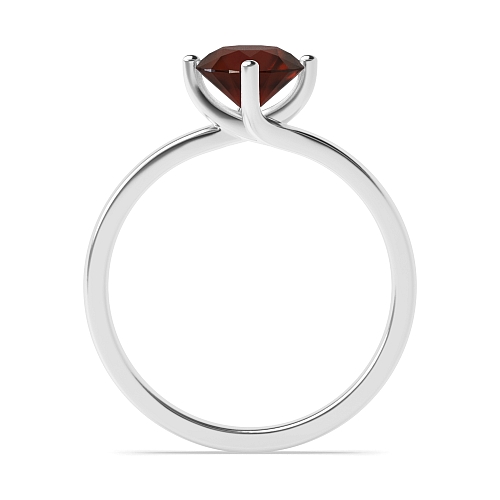 Round Twisted Claws Garnet Engagement Rings
