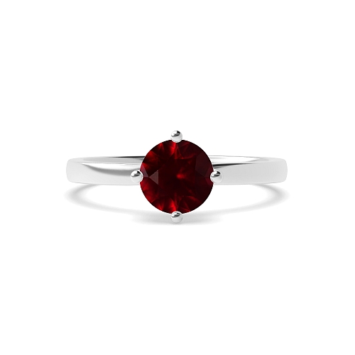 Round Twisted Claws Ruby Engagement Rings