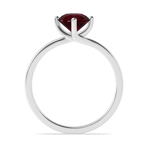 Round Twisted Claws Ruby Engagement Rings