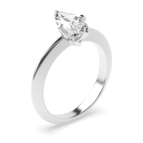 6 Prong Marquise Knief Edge Solitaire Engagement Ring