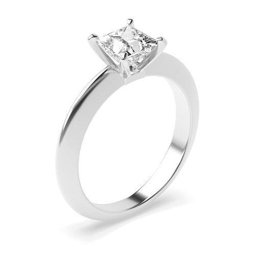 Princess Knife edge Engagement Rings