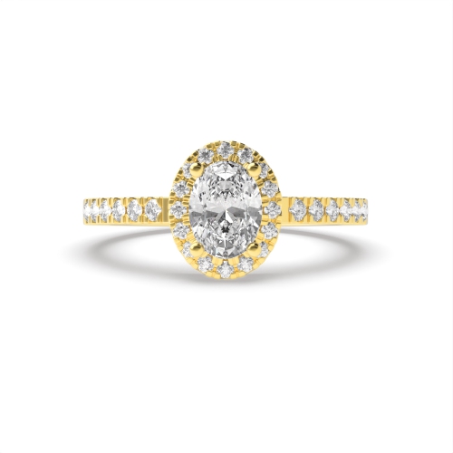 4 Prong Oval Yellow Gold Vintage Engagement Rings