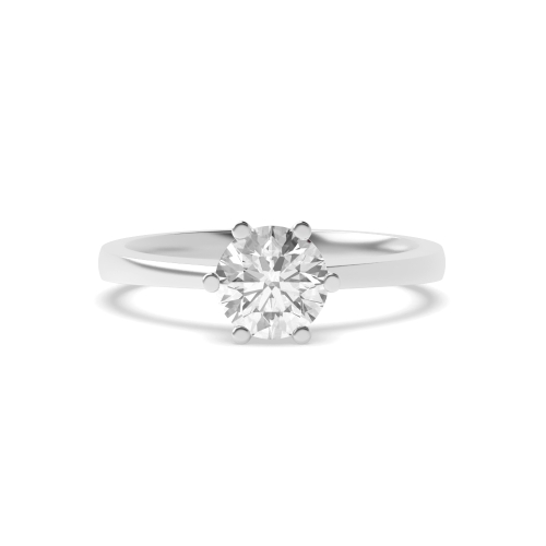 4 Prong Round Crown setting Engagement Rings