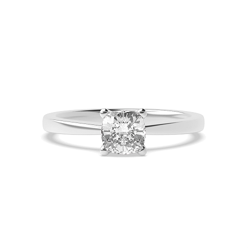 Cushion V shaped head Engagement Rings