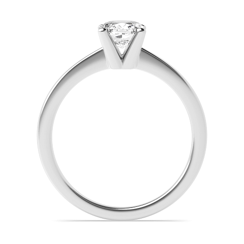 Cushion V shaped head Engagement Rings