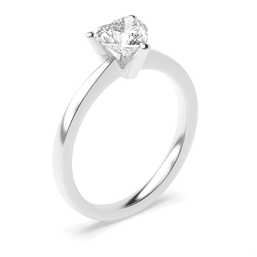Prong Heart V shaped head Engagement Rings