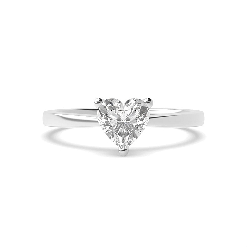 Prong Heart V shaped head Engagement Rings