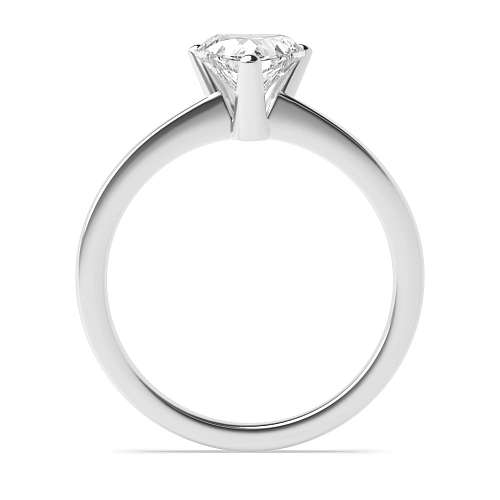 Prong Heart V shaped head Engagement Rings