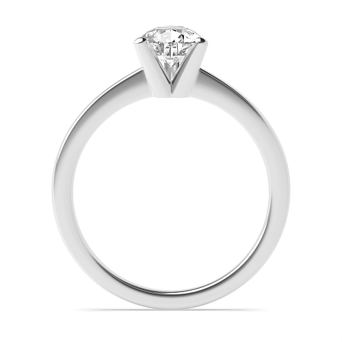 Prong Pear V shaped head Engagement Rings