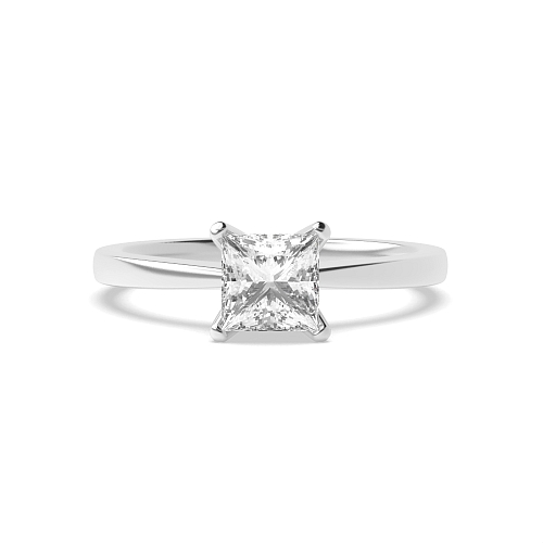 Princess V shaped head Engagement Rings
