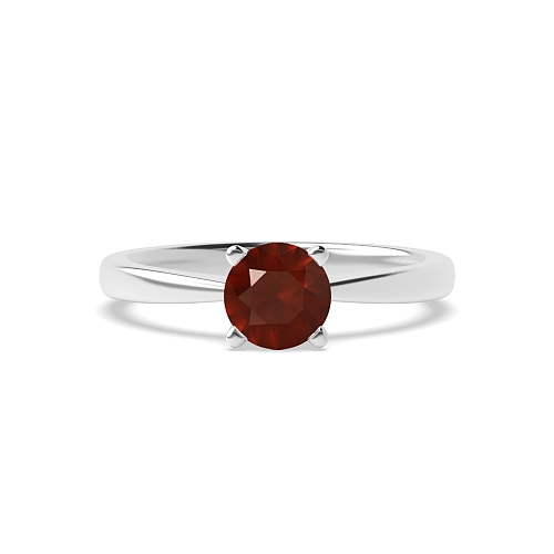 V shaped head Garnet Engagement Rings