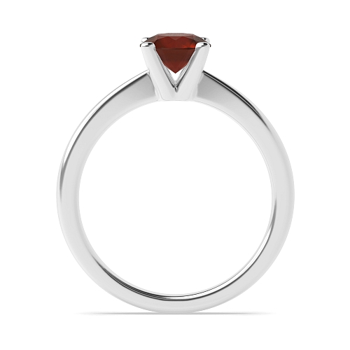 V shaped head Garnet Engagement Rings