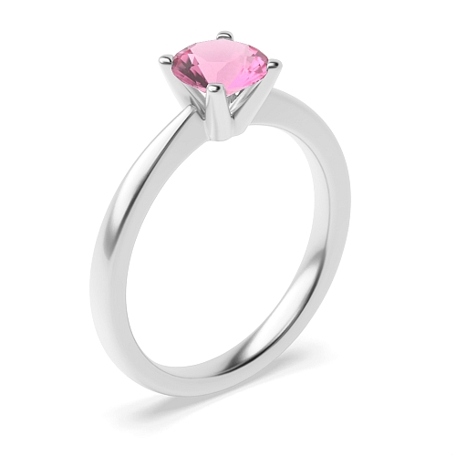 4 Prong V shaped head Tourmaline Engagement Rings