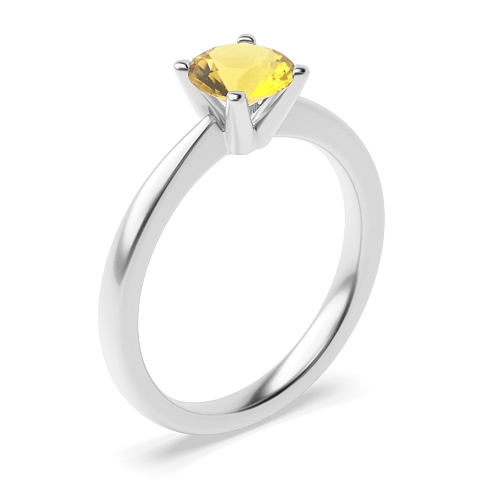 V shaped head Topaz Engagement Rings