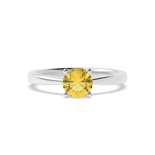 V shaped head Topaz Engagement Rings