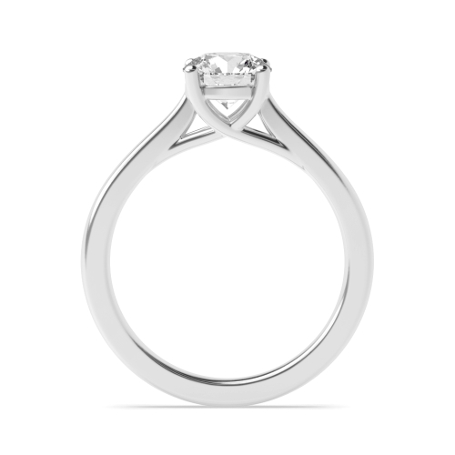 4 Prong Cross Over Claws Lab Grown Diamond Solitaire Engagement Ring