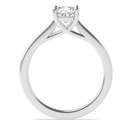Cushion Crossover claws Engagement Rings