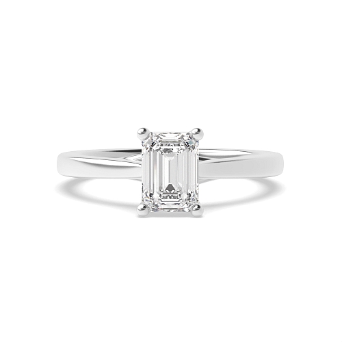 Emerald Crossover claws Engagement Rings