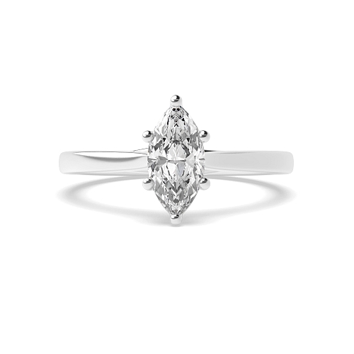 Marquise Crossover claws Engagement Rings