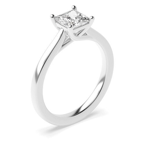 Princess Crossover claws Engagement Rings