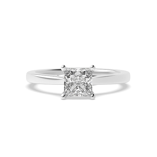 Princess Crossover claws Engagement Rings
