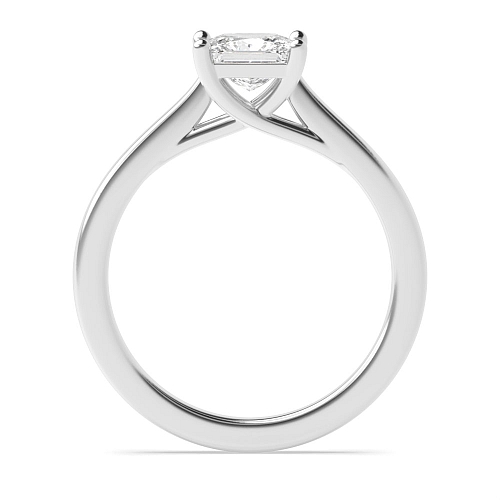 Princess Crossover claws Engagement Rings