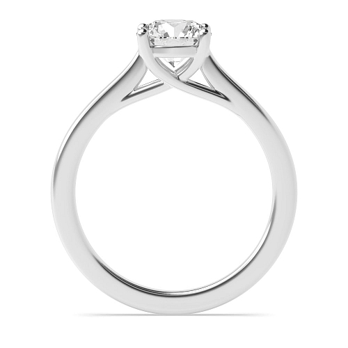 4 Prong Cross Over Claws Lab Grown Diamond Solitaire Engagement Ring