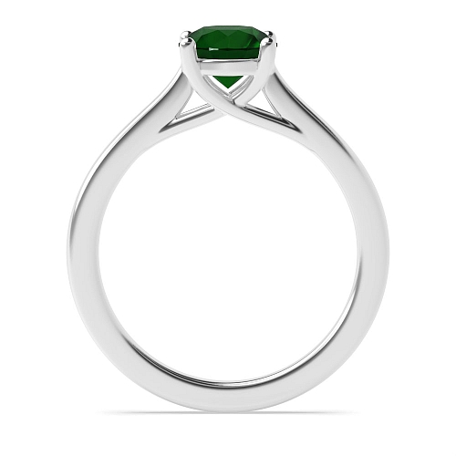 Crossover claws Emerald Engagement Rings