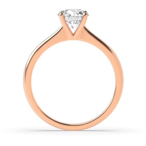 4 Prong Rose Gold Solitaire Engagement Ring